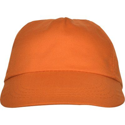 Gorra 5 paneles con ventilación Naranja Talla Única Adulto