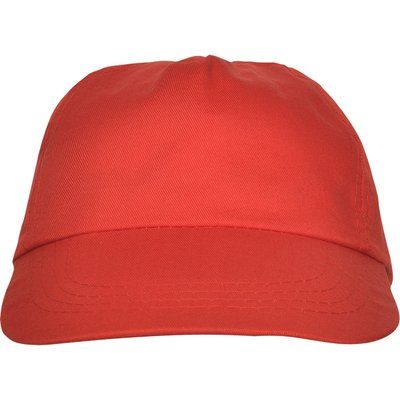 Gorra 5 paneles con ventilación Rojo UNICA