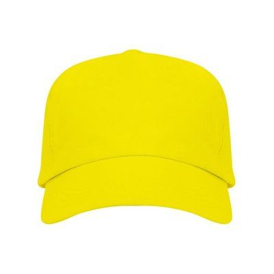 Gorra ajustable de algodón en 2 tallas Amarillo UNICA