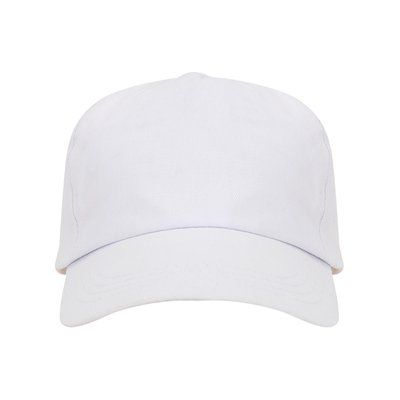 Gorra ajustable de algodón en 2 tallas Blanco UNICA