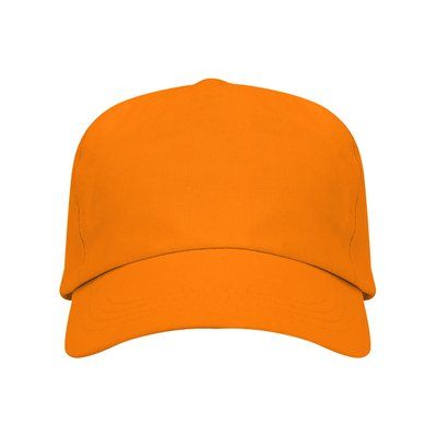 Gorra ajustable de algodón en 2 tallas Naranja UNICA