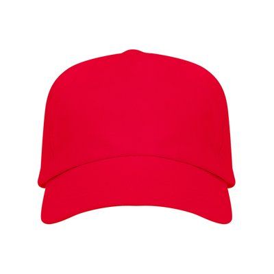 Gorra ajustable de algodón en 2 tallas Rojo UNICA