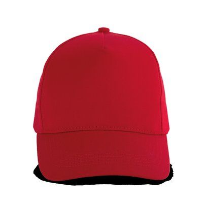 Gorra ajustable mediante tira autoadhesiva Cherry Red
