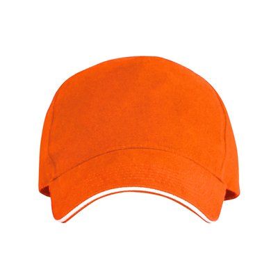 Gorra de algodón 5 paneles antisudoral Naranja UNICA