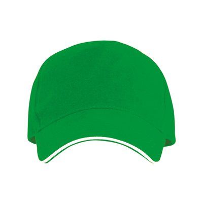 Gorra de algodón 5 paneles antisudoral Verde Helecho UNICA