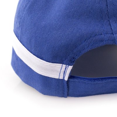 Gorra algodon 5 paneles ribeteada con cierre de velcro