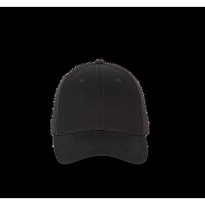 Gorra de algodón 6 paneles ajustable Black