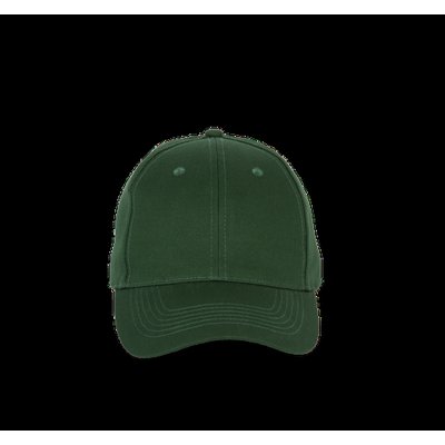 Gorra de algodón 6 paneles ajustable Forest Green