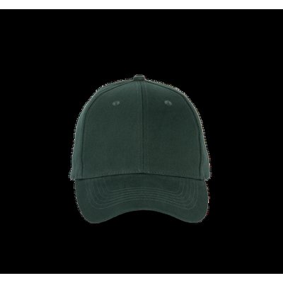 Gorra de algodón con 6 paneles y cierre ajustable Forest Green