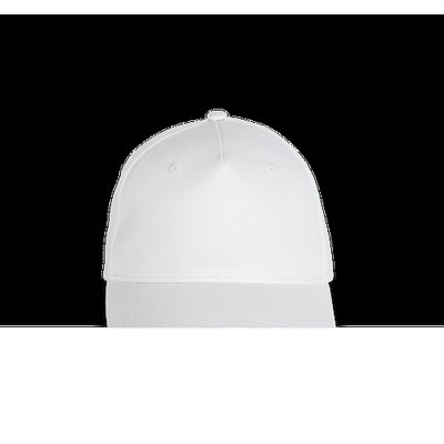 Gorra de algodón con ajuste metálico White