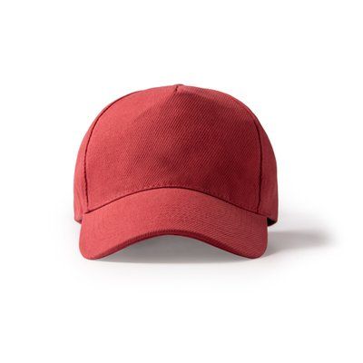 Gorra de algodón con cierre de hebilla Rojo Talla Única Adulto