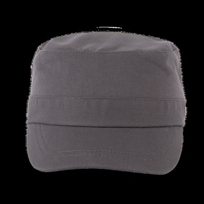 Gorra de algodón con cierre de velcro DARK GREY