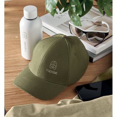 Gorra de algodón con cierre visera