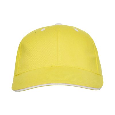 Gorra de algodón con cinta antisudoral Amarillo Kids