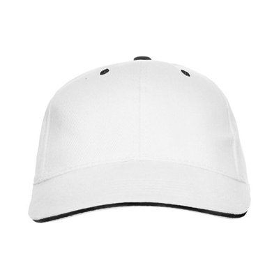 Gorra de algodón con cinta antisudoral Blanco UNICA