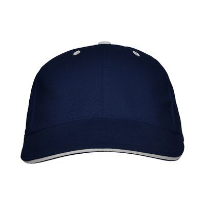 Gorra de algodón con cinta antisudoral Marino UNICA