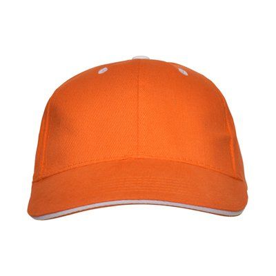 Gorra de algodón con cinta antisudoral Naranja UNICA