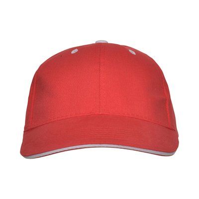Gorra de algodón con cinta antisudoral Rojo Kids