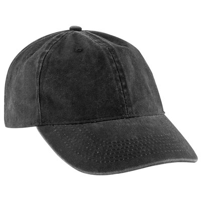 Gorra de algodón con efecto lavado Negro