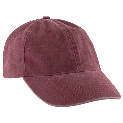 Gorra de algodón con efecto lavado Rojo