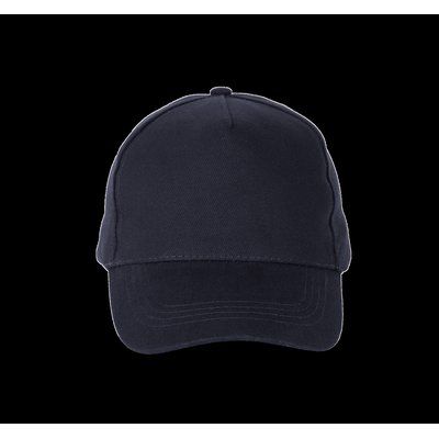 Gorra de algodón grueso con 5 paneles Navy