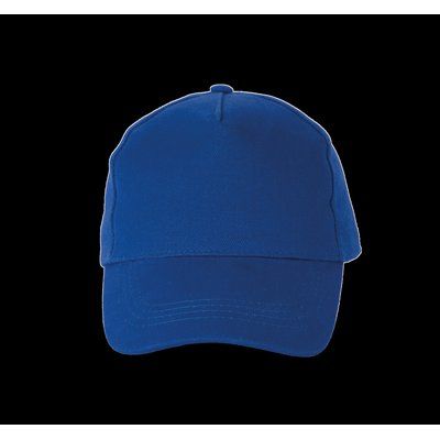 Gorra de algodón grueso con 5 paneles Royal Blue