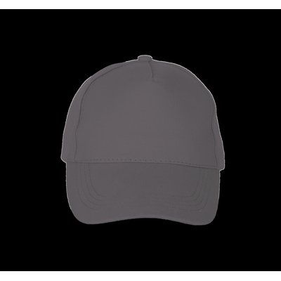 Gorra de algodón grueso con 5 paneles Slate Grey