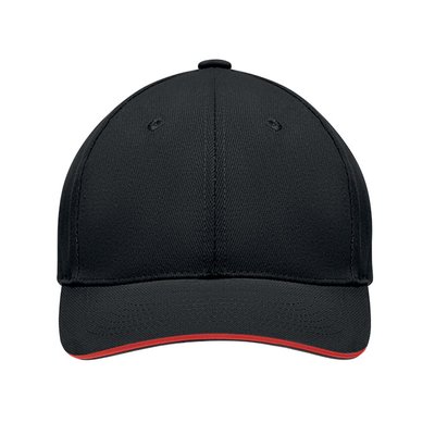 Gorra algodón grueso de 6 paneles con cierre de hebilla metal