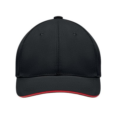 Gorra algodón grueso de 6 paneles con cierre de hebilla metal