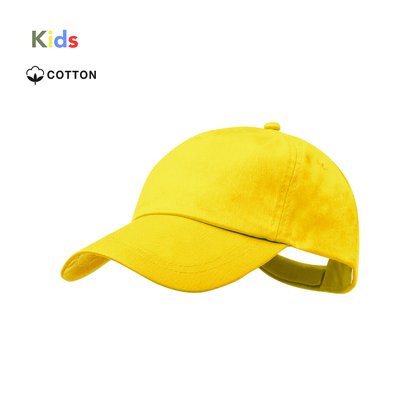 Gorra algodón niño de 5 paneles y cierre de velcro