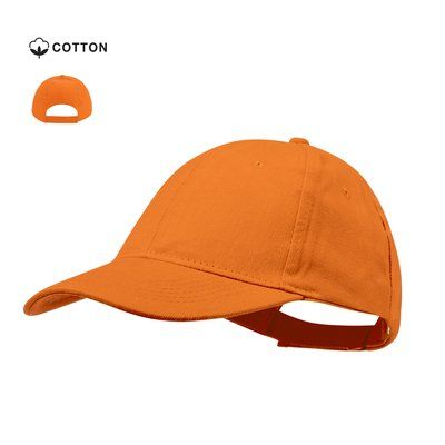 Gorra algodón peinado 6 paneles con cierre de velcro