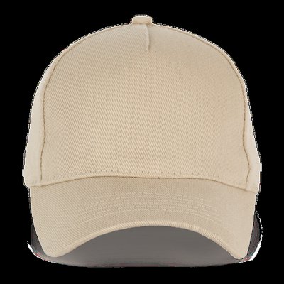 Gorra de algodón reciclado con trazabilidad blockchain Beige