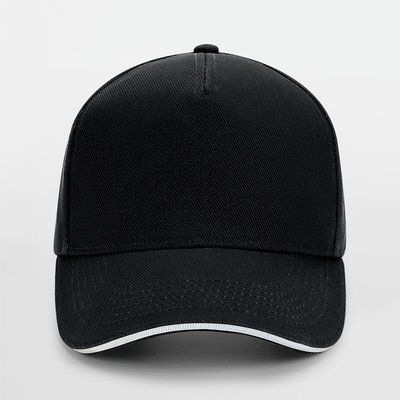 Gorra de Algodón Talla Ajustable Black/White