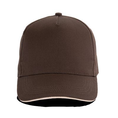 Gorra con banda de transpiración Chocolate / Beige
