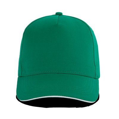 Gorra con banda de transpiración Kelly Green / White