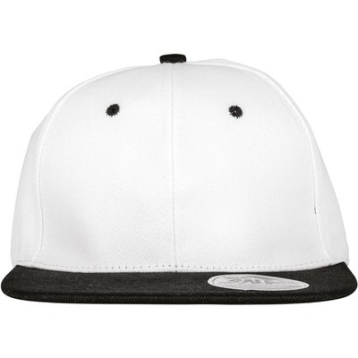 Gorra bicolor con visera plana White / Black