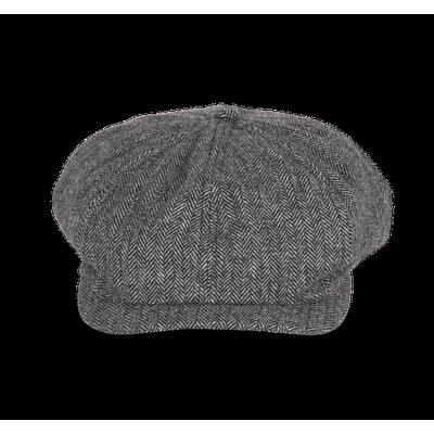 Gorra boina de poliéster Herringbone Grey L/Xl