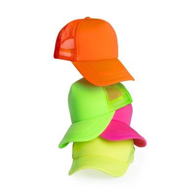 Gorra de poliester fluor de rejilla