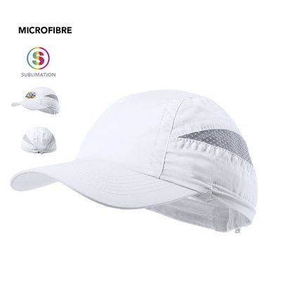 Gorra deportiva de 7 paneles con redecilla para el sudor