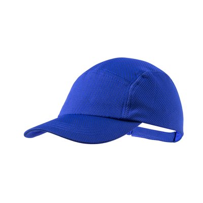 Gorra deportiva con protección solar en material refrigerante Azul