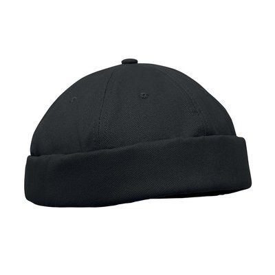Gorra Docker sin visera de algodón Negro