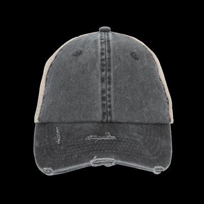 Gorra efecto desgastado Washed black / Beige