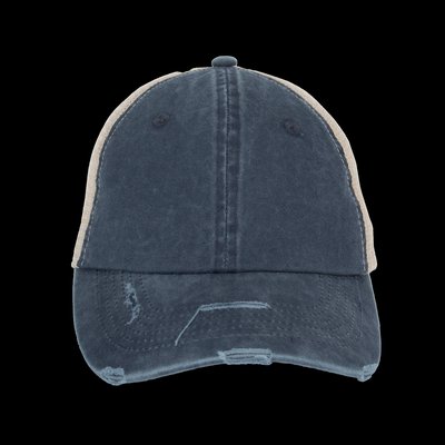 Gorra efecto desgastado Washed Navy Blue / Beige