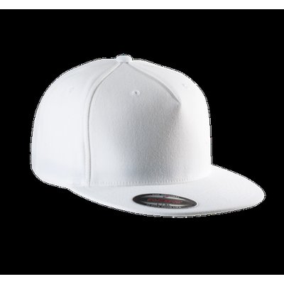 Gorra Flexfit con visera plana White L/XL