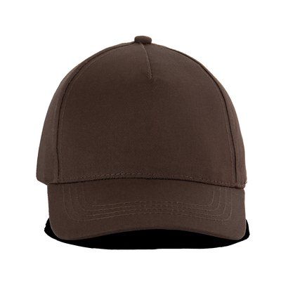 Gorra infantil de algodón con velcro Chocolate