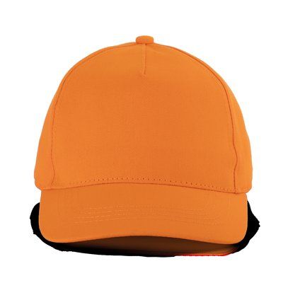 Gorra infantil de algodón con velcro Orange
