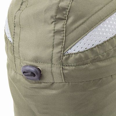Gorra de microfibra con solapa trasera