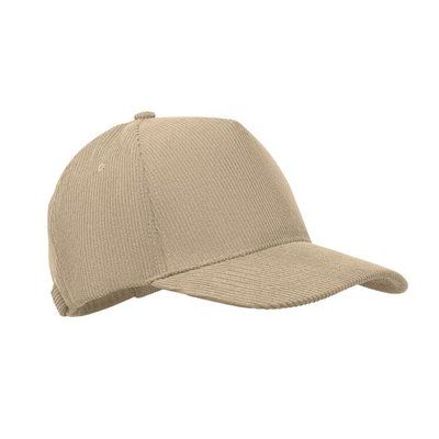 Gorra de pana de 5 paneles Beig