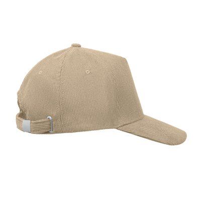 Gorra de pana de 5 paneles