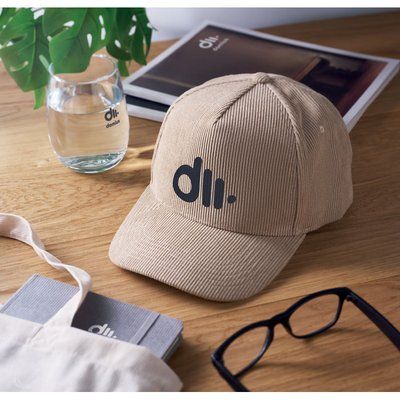 Gorra de pana de 5 paneles